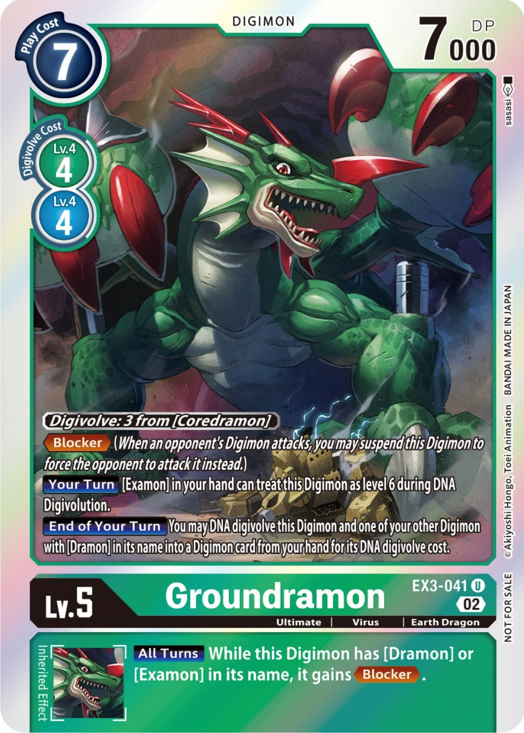 Groundramon [EX3-041] (Alternate Art) [Draconic Roar] | Card Merchant Takapuna