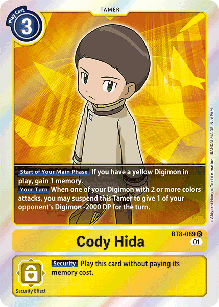 Cody Hida [BT8-089] [New Awakening] | Card Merchant Takapuna