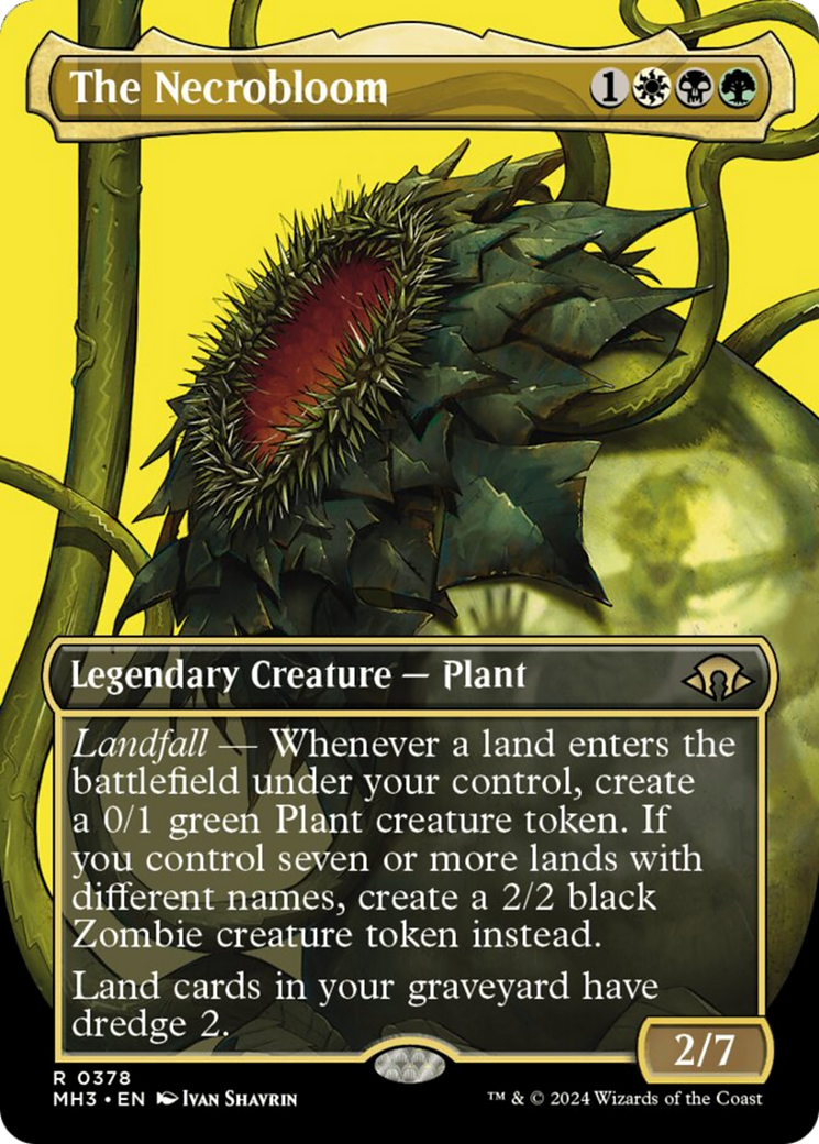 The Necrobloom (Borderless) [Modern Horizons 3] | Card Merchant Takapuna