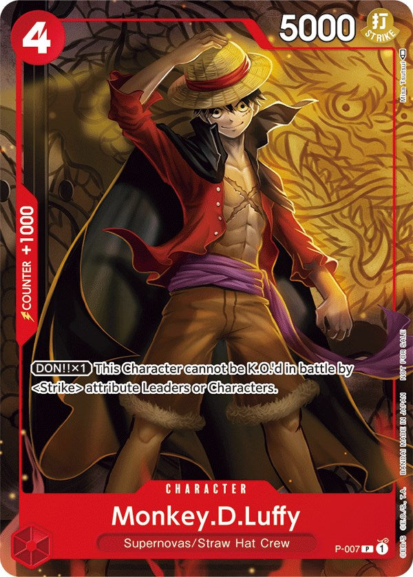 Monkey.D.Luffy (P-007) (Tournament Pack Vol. 1) [One Piece Promotion Cards] | Card Merchant Takapuna