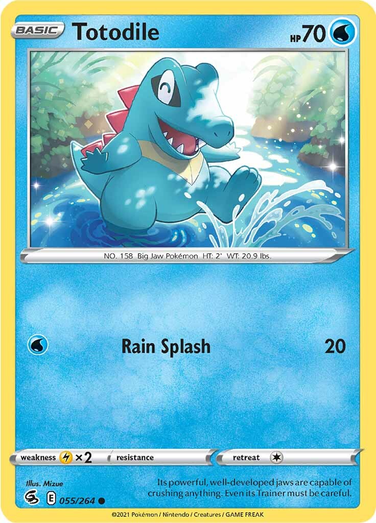 Totodile (055/264) [Sword & Shield: Fusion Strike] | Card Merchant Takapuna