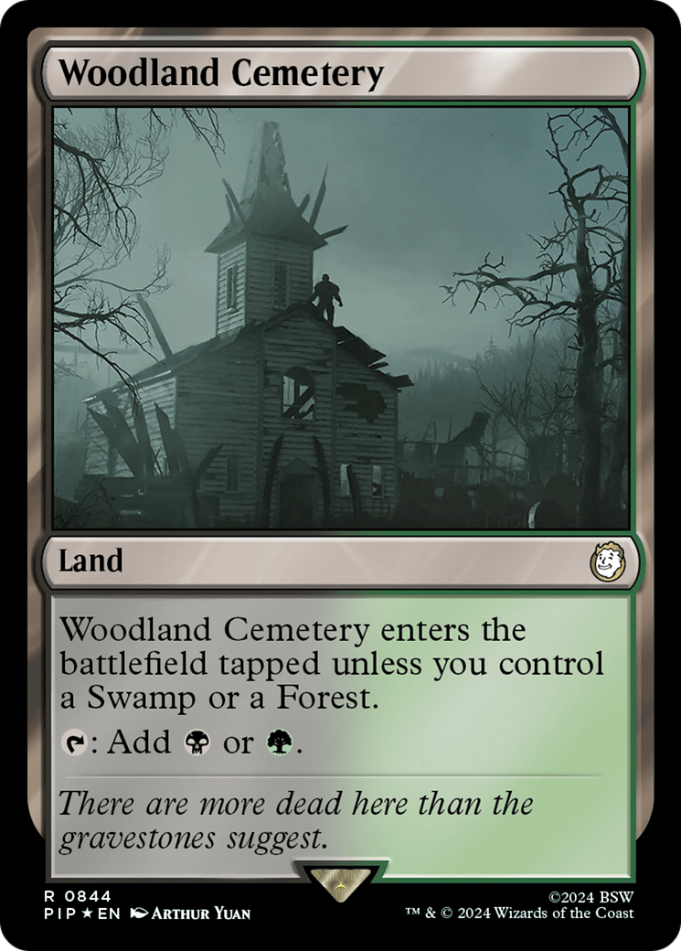 Woodland Cemetery (Surge Foil) [Fallout] | Card Merchant Takapuna