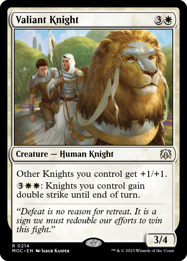 Valiant Knight [March of the Machine Commander] | Card Merchant Takapuna