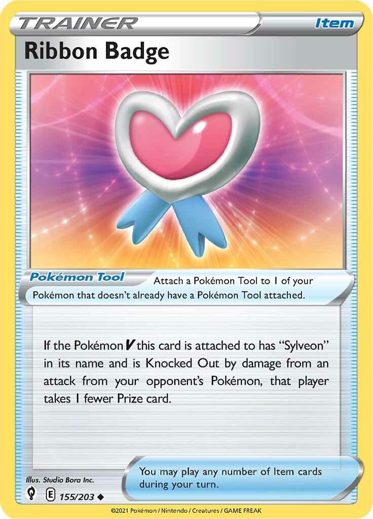 Ribbon Badge (155/203) [Sword & Shield: Evolving Skies] | Card Merchant Takapuna