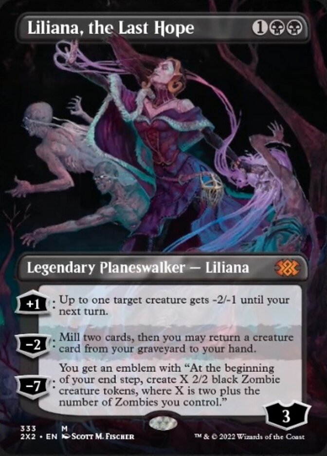 Liliana, the Last Hope (Borderless) [Double Masters 2022] | Card Merchant Takapuna