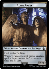 Alien Angel // Dalek Double-Sided Token [Doctor Who Tokens] | Card Merchant Takapuna