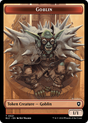 Illusion // Goblin Double-Sided Token [Bloomburrow Commander Tokens] | Card Merchant Takapuna