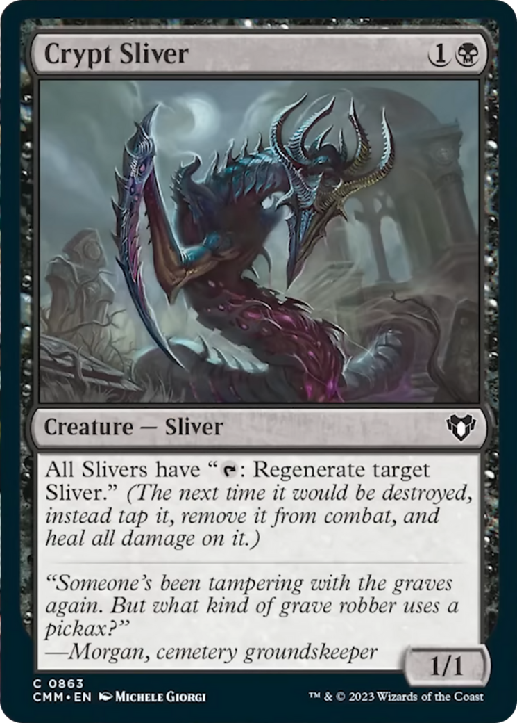 Crypt Sliver [Commander Masters] | Card Merchant Takapuna