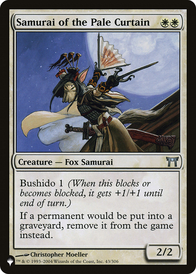 Samurai of the Pale Curtain [The List Reprints] | Card Merchant Takapuna