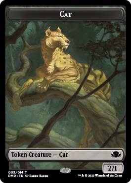 Cat Token (003) [Dominaria Remastered Tokens] | Card Merchant Takapuna