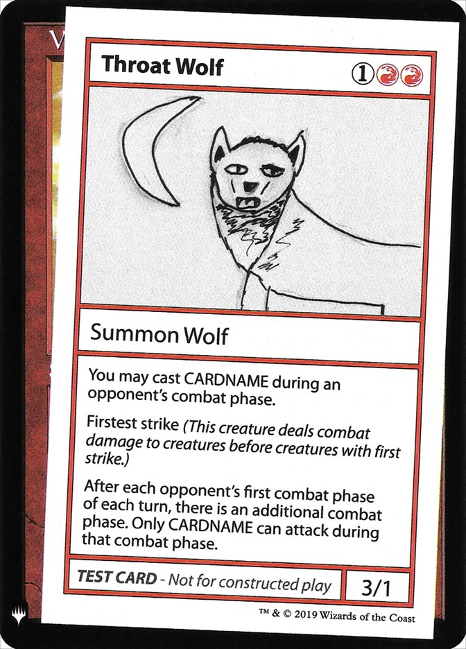 Throat Wolf [Mystery Booster Playtest Cards] | Card Merchant Takapuna