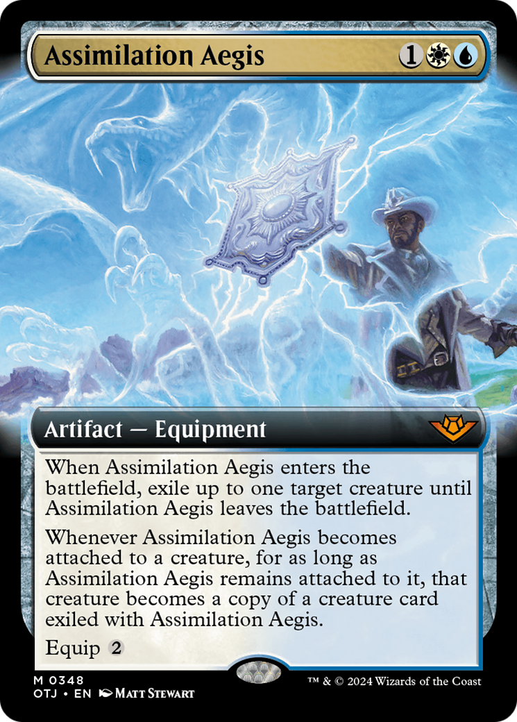 Assimilation Aegis (Extended Art) [Outlaws of Thunder Junction] | Card Merchant Takapuna