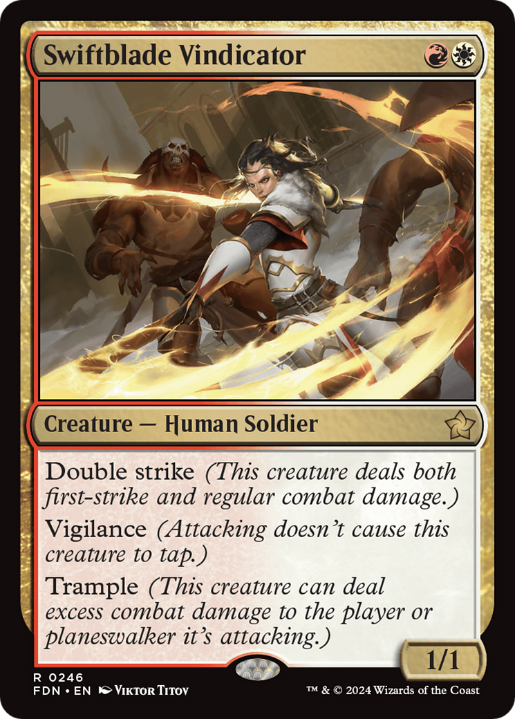 Swiftblade Vindicator [Foundations] | Card Merchant Takapuna