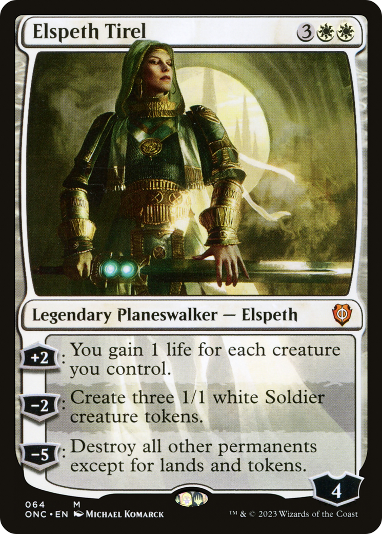 Elspeth Tirel [Phyrexia: All Will Be One Commander] | Card Merchant Takapuna