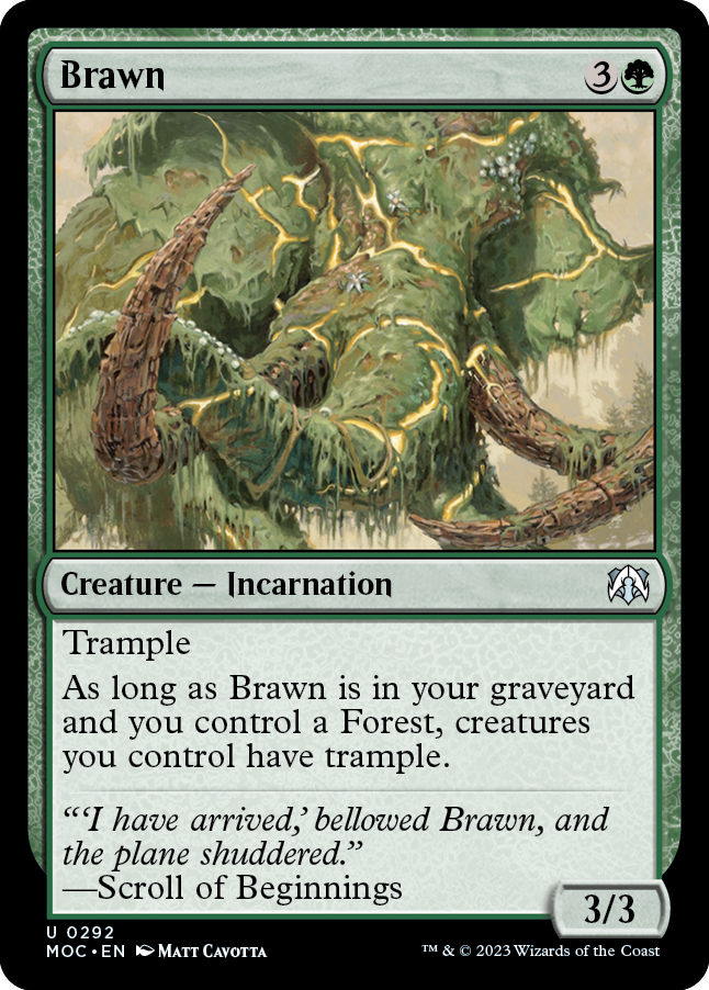 Brawn [March of the Machine Commander] | Card Merchant Takapuna