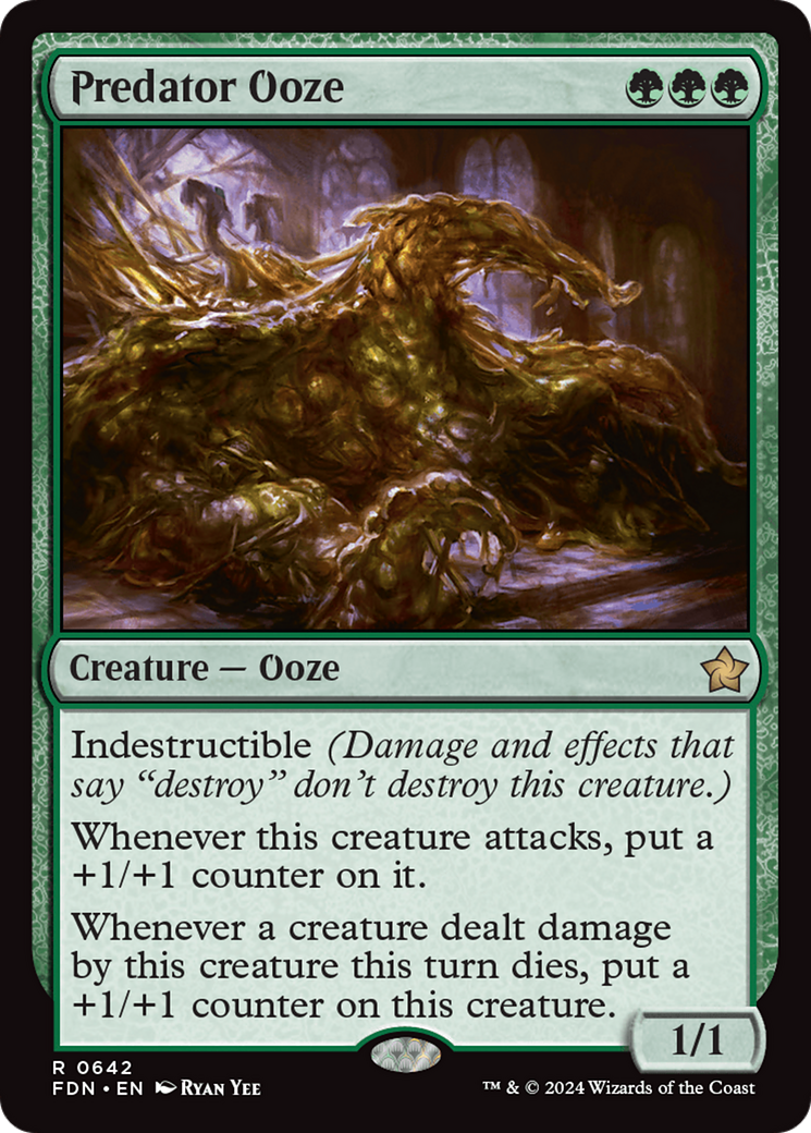 Predator Ooze [Foundations] | Card Merchant Takapuna