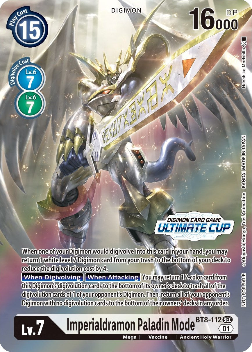 Imperialdramon Paladin Mode [BT8-112] (April Ultimate Cup 2022) [New Awakening Promos] | Card Merchant Takapuna