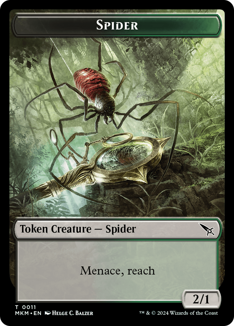 Spider Token [Murders at Karlov Manor Tokens] | Card Merchant Takapuna