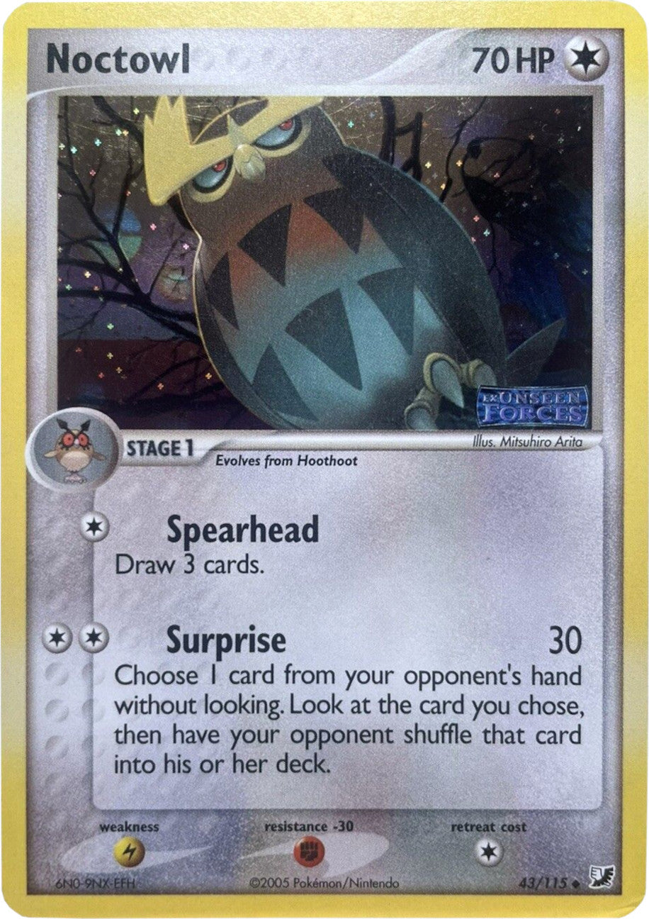 Noctowl (43/115) (Stamped) [EX: Unseen Forces] | Card Merchant Takapuna