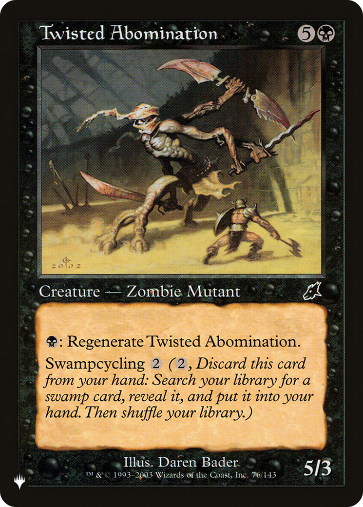 Twisted Abomination [The List] | Card Merchant Takapuna