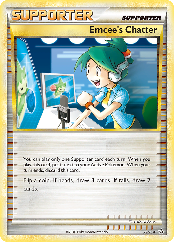 Emcee's Chatter (73/95) [HeartGold & SoulSilver: Unleashed] | Card Merchant Takapuna