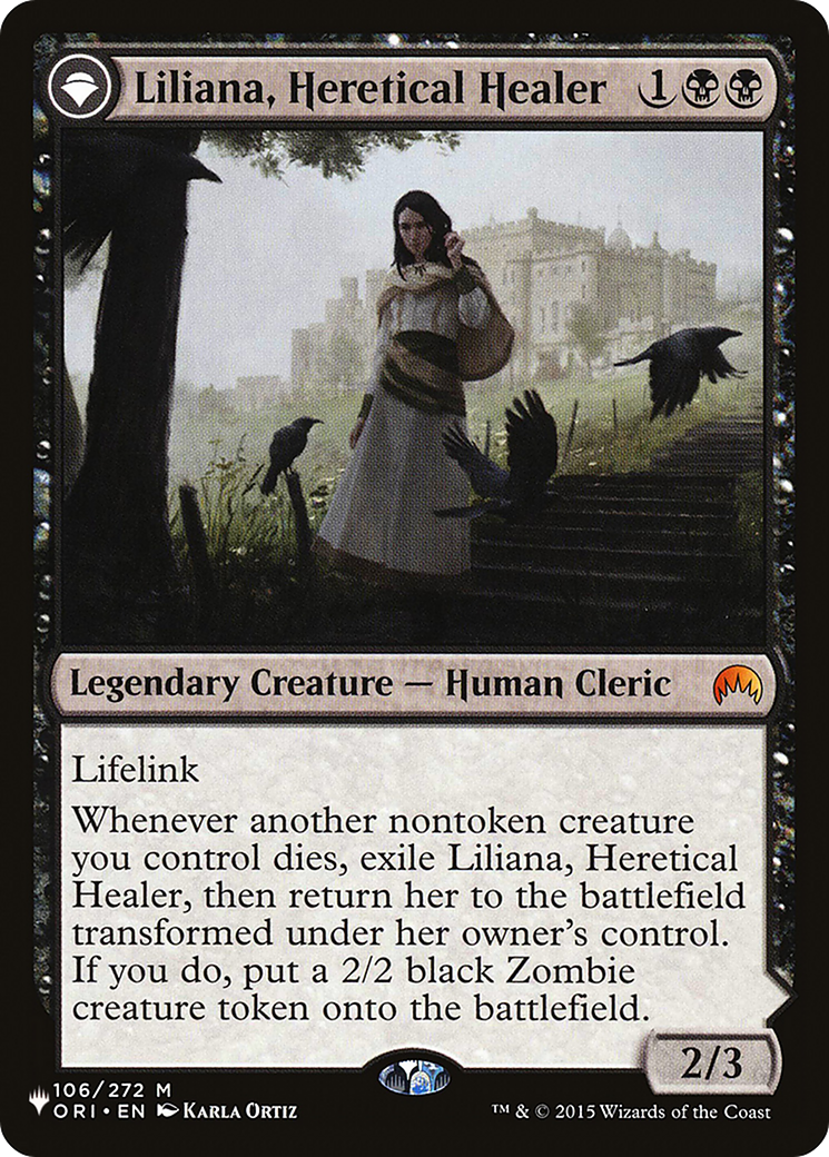 Liliana, Heretical Healer // Liliana, Defiant Necromancer [Secret Lair: From Cute to Brute] | Card Merchant Takapuna