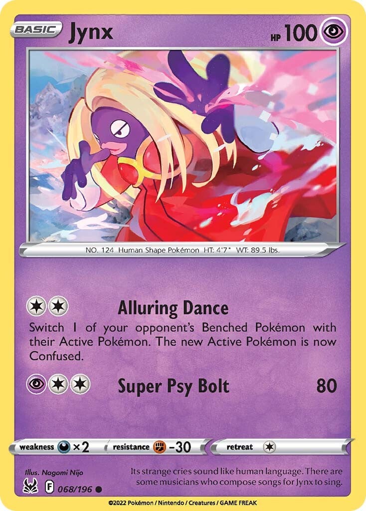 Jynx (068/196) [Sword & Shield: Lost Origin] | Card Merchant Takapuna