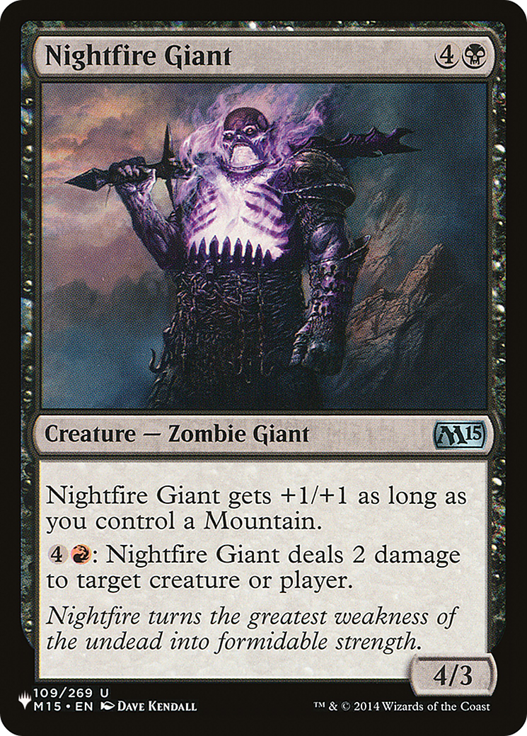 Nightfire Giant [The List] | Card Merchant Takapuna