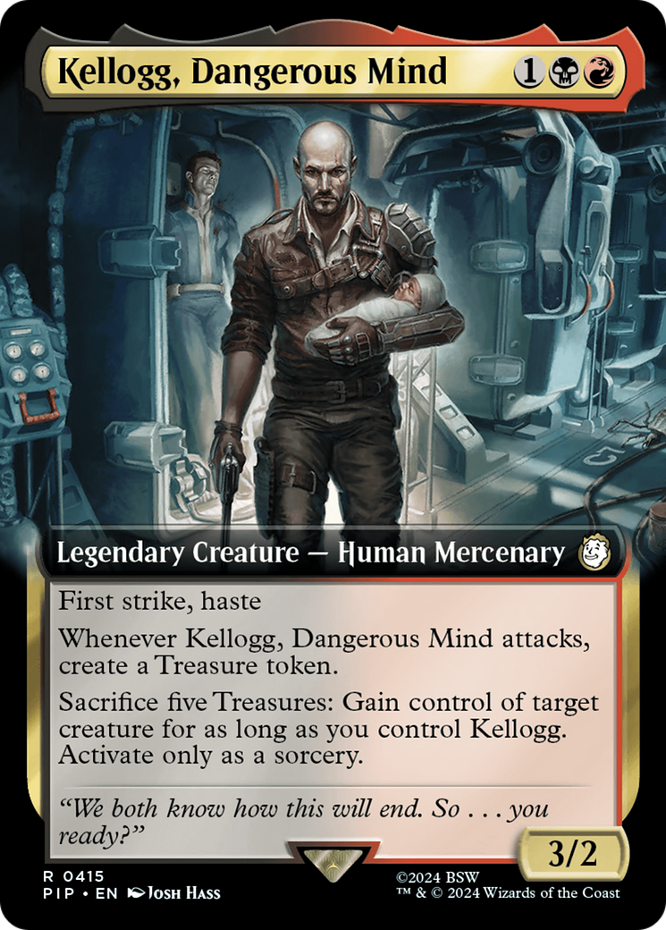 Kellogg, Dangerous Mind (Extended Art) [Fallout] | Card Merchant Takapuna