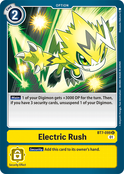 Electric Rush [BT7-099] [Next Adventure] | Card Merchant Takapuna