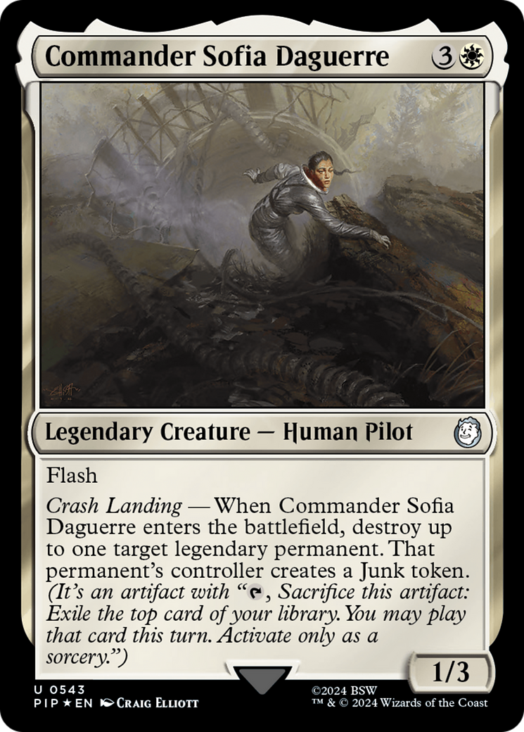 Commander Sofia Daguerre (Surge Foil) [Fallout] | Card Merchant Takapuna