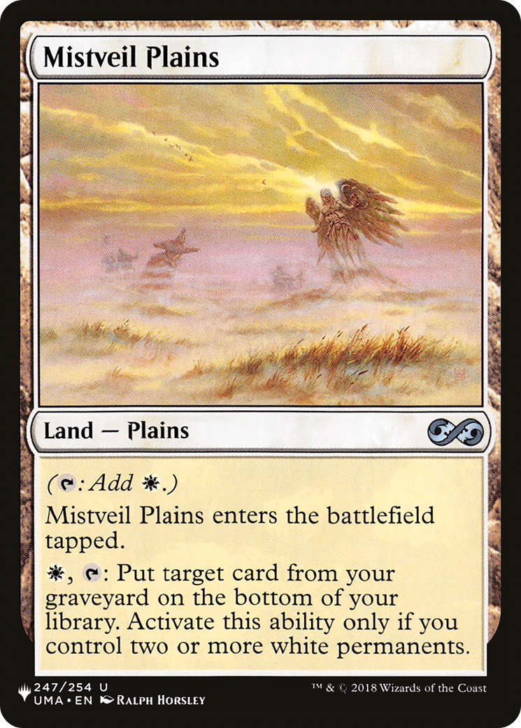 Mistveil Plains [The List] | Card Merchant Takapuna