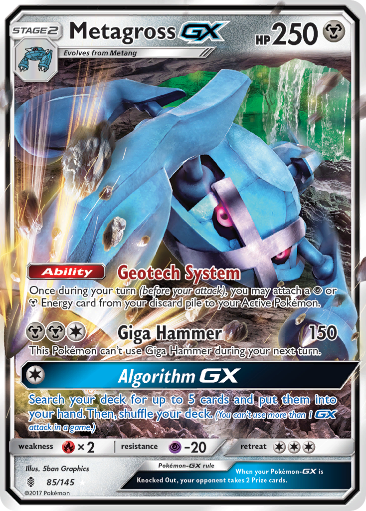 Metagross GX (85/145) [Sun & Moon: Guardians Rising] | Card Merchant Takapuna