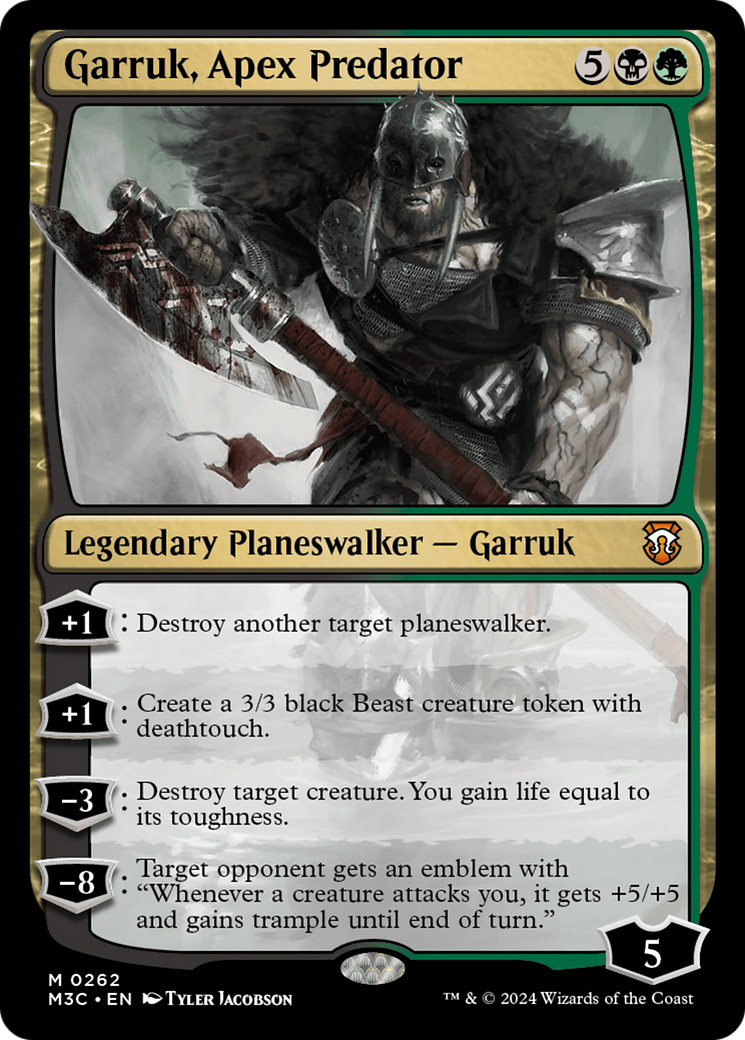 Garruk, Apex Predator (Ripple Foil) [Modern Horizons 3 Commander] | Card Merchant Takapuna