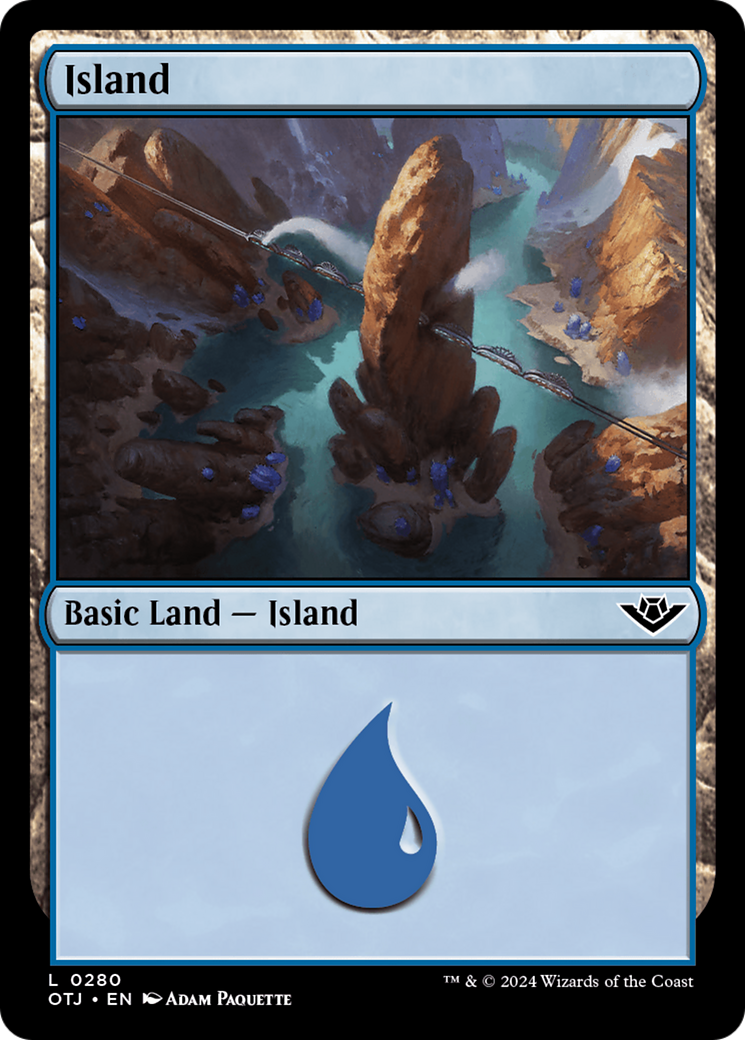 Island (0280) [Outlaws of Thunder Junction] | Card Merchant Takapuna