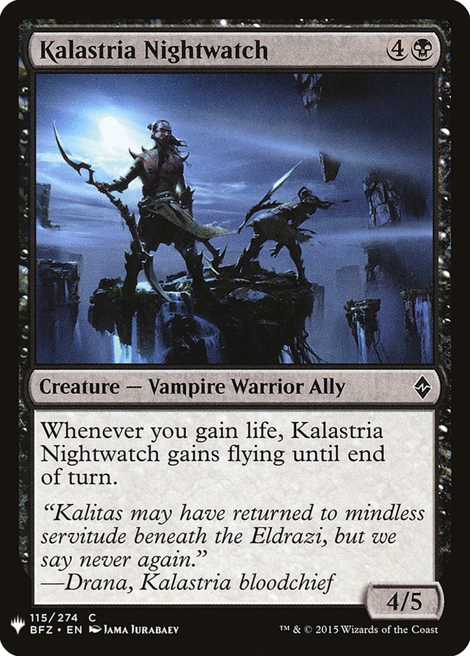 Kalastria Nightwatch [Mystery Booster] | Card Merchant Takapuna