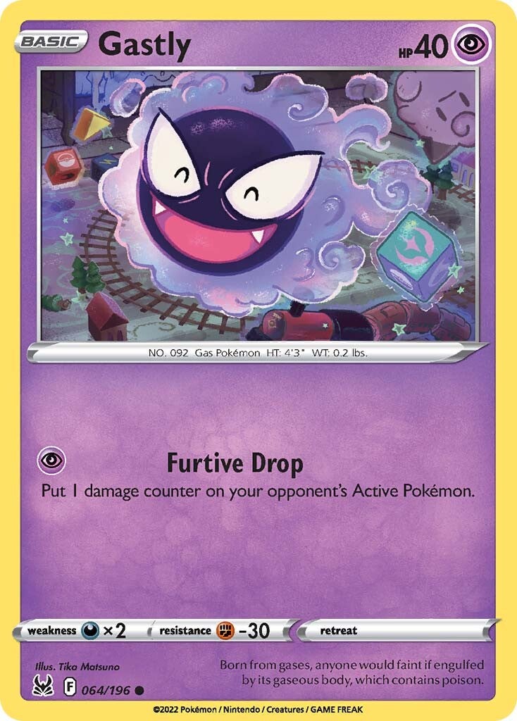 Gastly (064/196) [Sword & Shield: Lost Origin] | Card Merchant Takapuna