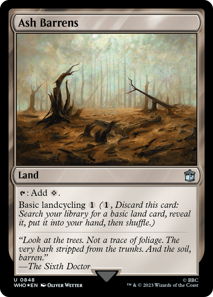 Ash Barrens (Surge Foil) [Doctor Who] | Card Merchant Takapuna