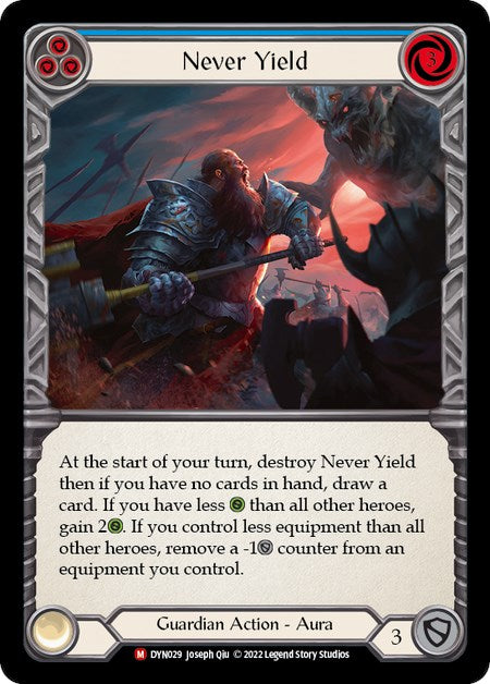 Never Yield [DYN029] (Dynasty) | Card Merchant Takapuna