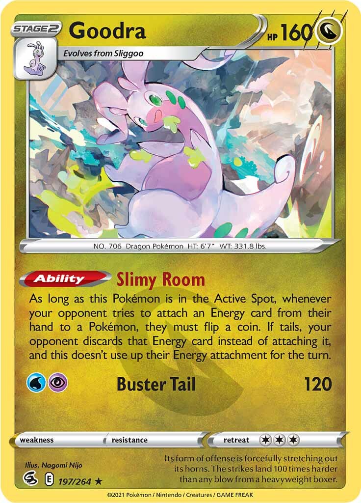 Goodra (197/264) [Sword & Shield: Fusion Strike] | Card Merchant Takapuna