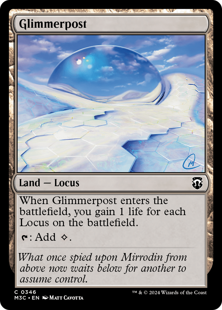 Glimmerpost (Ripple Foil) [Modern Horizons 3 Commander] | Card Merchant Takapuna