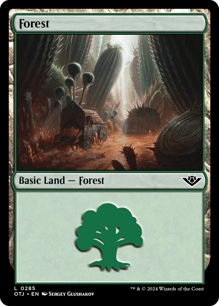 Forest (0285) [Outlaws of Thunder Junction] | Card Merchant Takapuna