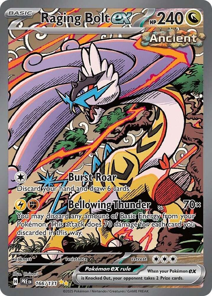 Raging Bolt ex (166/131) [Scarlet & Violet: Prismatic Evolutions] | Card Merchant Takapuna