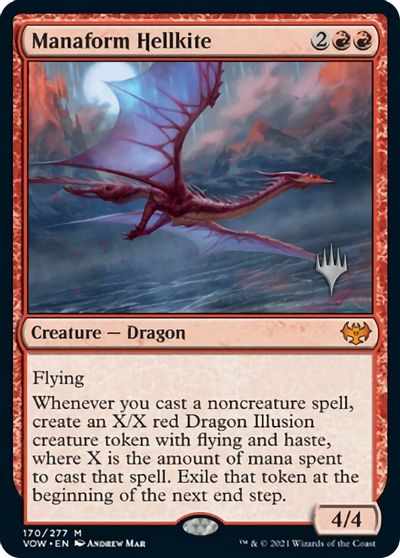 Manaform Hellkite (Promo Pack) [Innistrad: Crimson Vow Promos] | Card Merchant Takapuna