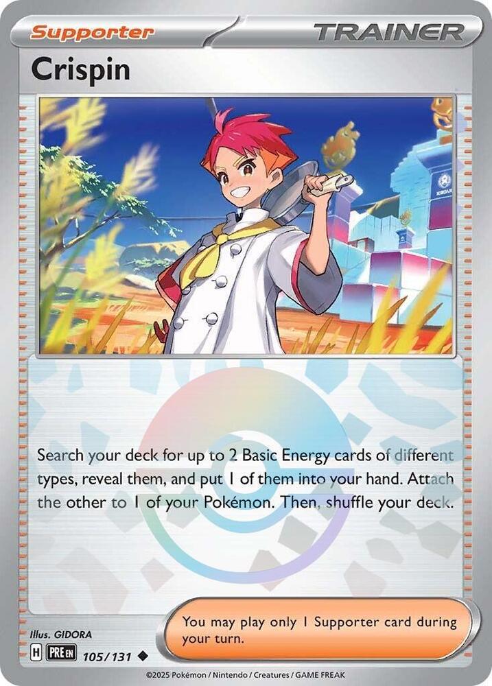 Crispin (105/131) (Poke Ball Pattern) [Scarlet & Violet: Prismatic Evolutions] | Card Merchant Takapuna