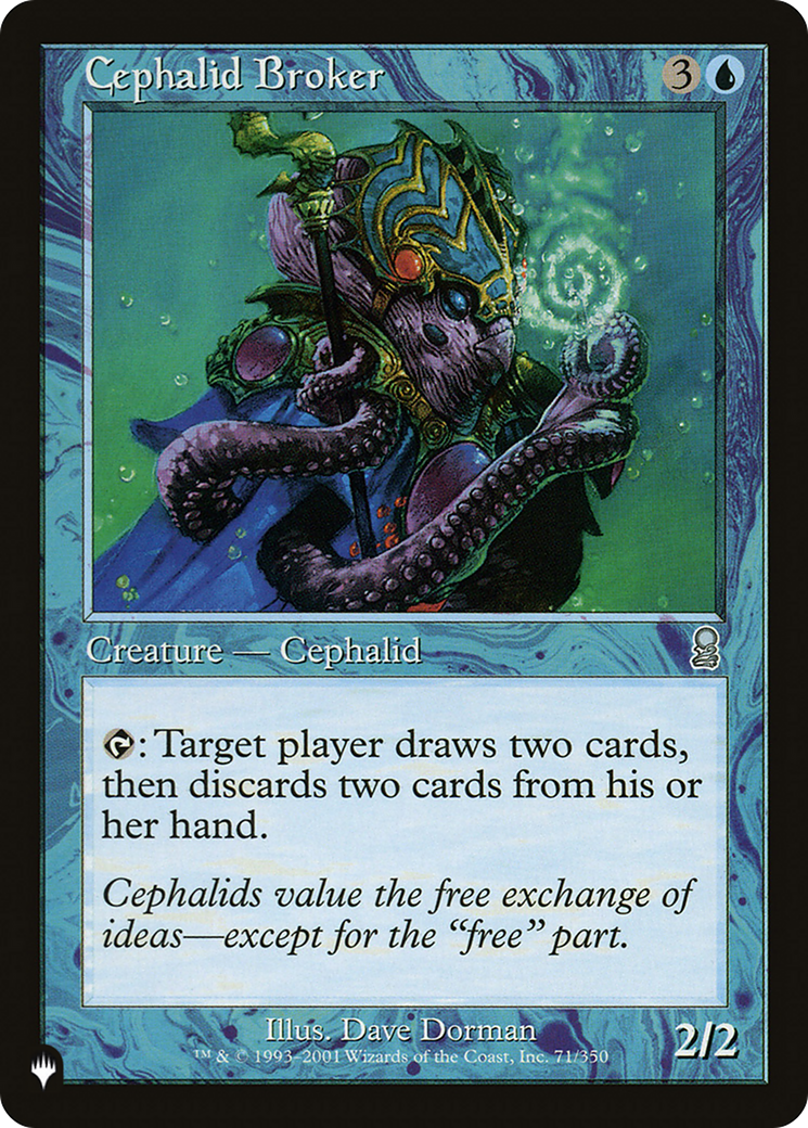 Cephalid Broker [The List Reprints] | Card Merchant Takapuna