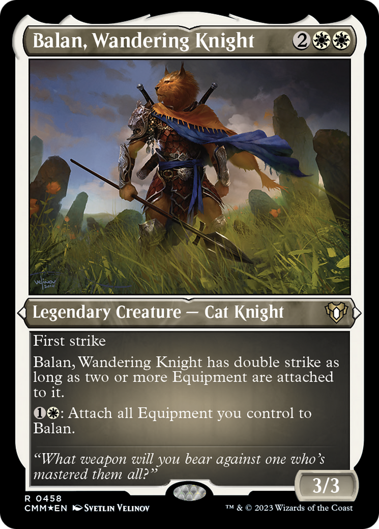 Balan, Wandering Knight (Foil Etched) [Commander Masters] | Card Merchant Takapuna