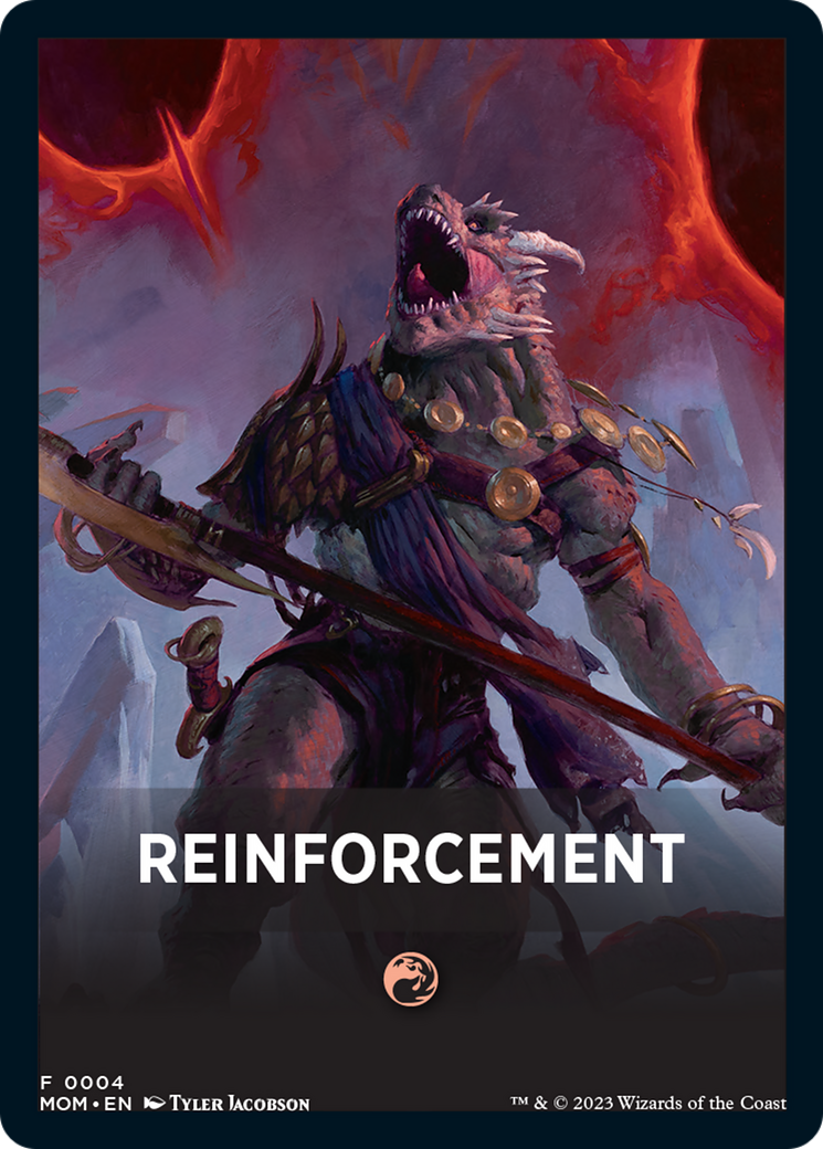 Reinforcement Theme Card [March of the Machine Tokens] | Card Merchant Takapuna