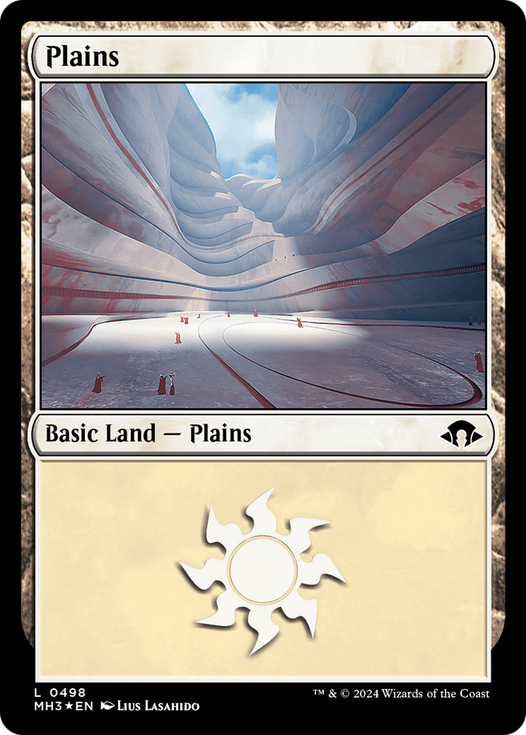 Plains (0498) (Ripple Foil) [Modern Horizons 3] | Card Merchant Takapuna