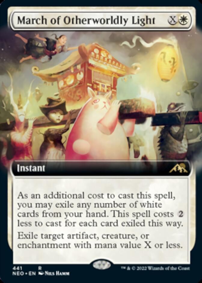 March of Otherworldly Light (Extended Art) [Kamigawa: Neon Dynasty] | Card Merchant Takapuna